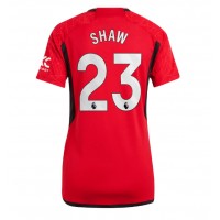 Manchester United Luke Shaw #23 Domáci Ženy futbalový dres 2023-24 Krátky Rukáv